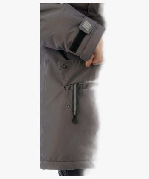 Куртка-парка зимняя мужская Brodeks KW204, цвет серый