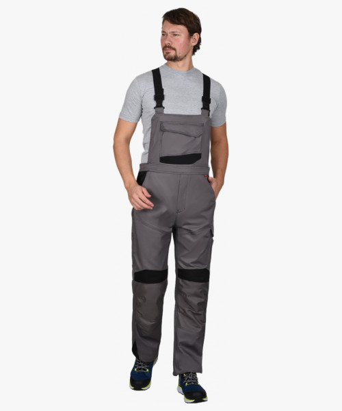 Костюм СИРИУС-ЦИТРИН куртка, п/к ср.серый с черным