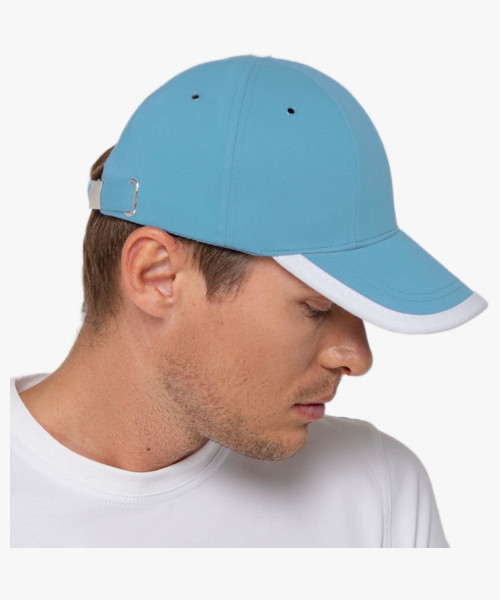 Бейсболка Honor, голубая с белым кантом