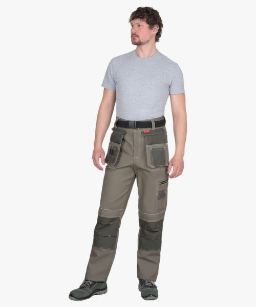 Брюки СИРИУС-ТОКИО т. песочный с хаки 100% х/б пл. 265 г/кв.м