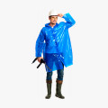 Плащ-дождевик СИРИУС-ПРОФИ на липучке ПВД 45 мкр. пропаянные швы, синий