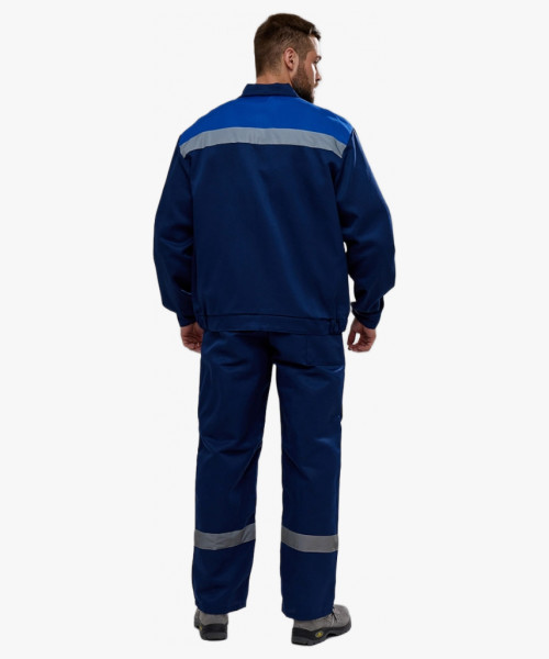 Костюм Техник-2 СОП (тк.Смесовая,210) п/к, т.синий/васильковый