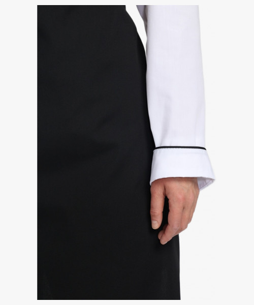 Костюм женский повара Гурман (тк.ТиСи), белый/черный