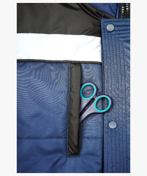 Костюм зимний Беркут (Таслан) п/к, темно-синий/черный