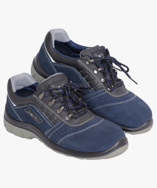 Полуботинки УНИВЕРСАЛ, замша (синие), ПУ-ПУ