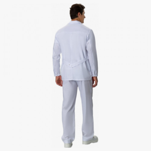 Брюки мужские ХАССП-Премиум (тк.Оптима,160), белый