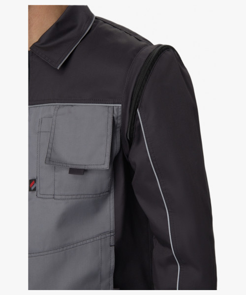 Куртка-трансформер Лидер IMP (тк.Смесовая,240), т.серый/св.серый