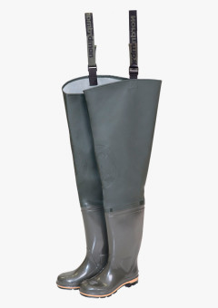 Сапоги рыбацкие NORDMAN 15S ПВХ КЩС МБС, оливковый, высота 90см (5-738-G02)