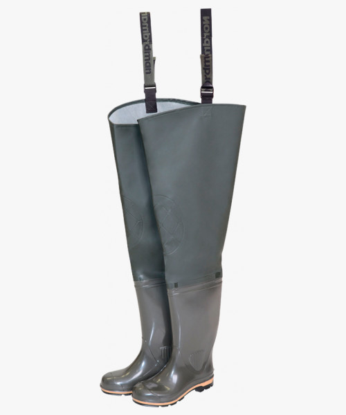 Сапоги рыбацкие NORDMAN 15S ПВХ КЩС МБС, оливковый, высота 90см (5-738-G02)