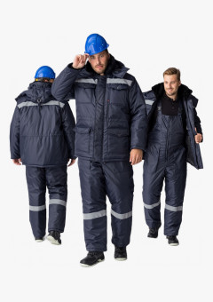 Костюм зимний Мастер-Ультра (тк.Оксфорд) п/к, т.синий