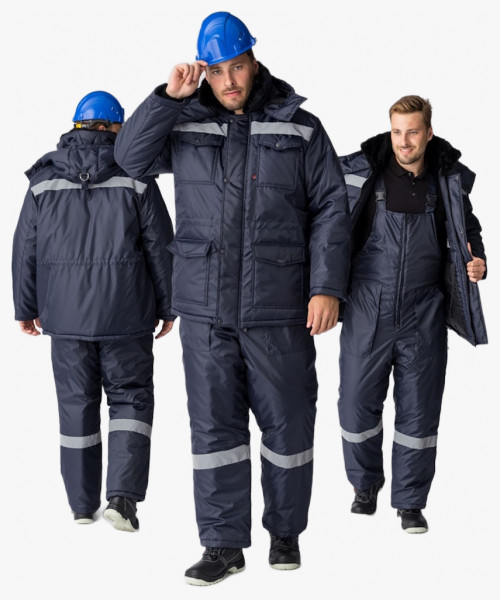 Костюм зимний Мастер-Ультра (тк.Оксфорд) п/к, т.синий