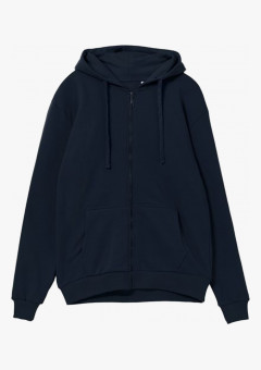 Толстовка на молнии с капюшоном Siverga Heavy 2.0, темно-синий