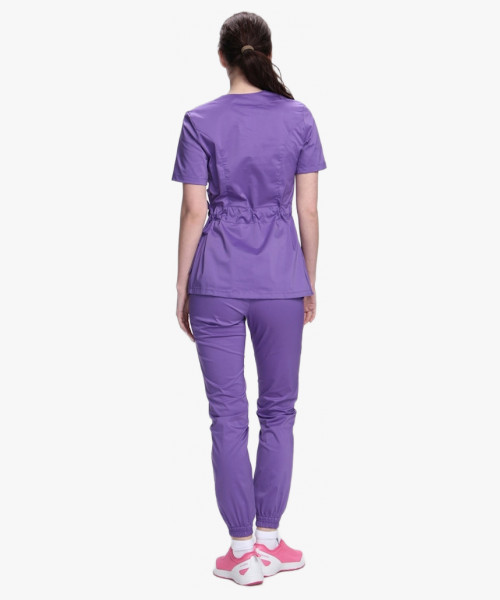 Костюм женский хирургический Модерн-004 (тк.Стрейч,120) MedLine, сиреневый