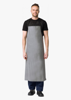 Фартук с КЩС-пропиткой тип Б (тк.Хлопок-прорезиненый,500), серый