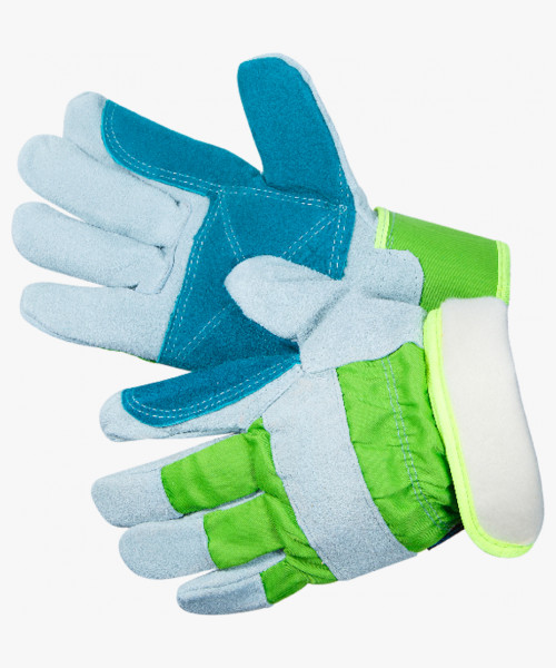 Docker Zima Перчатки утепленные комбинированные из спилка c усиленной ладонью