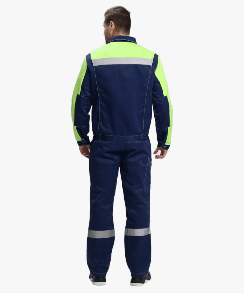 Костюм Сфера NEW (тк.Смесовая,210) п/к, т.синий/лимонный