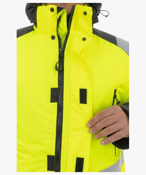 Куртка-парка сигнальная зимняя Brodeks KW217, цвет жёлтый, чёрный