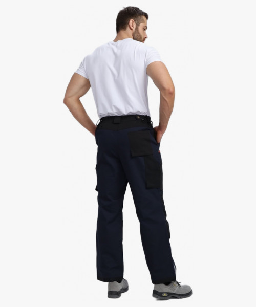 Брюки Милан CH (тк.Смесовая,260), т.синий/черный