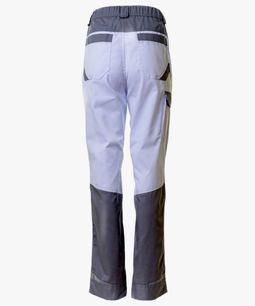 Брюки рабочие женские Brodeks KS328, цвет белый, серый