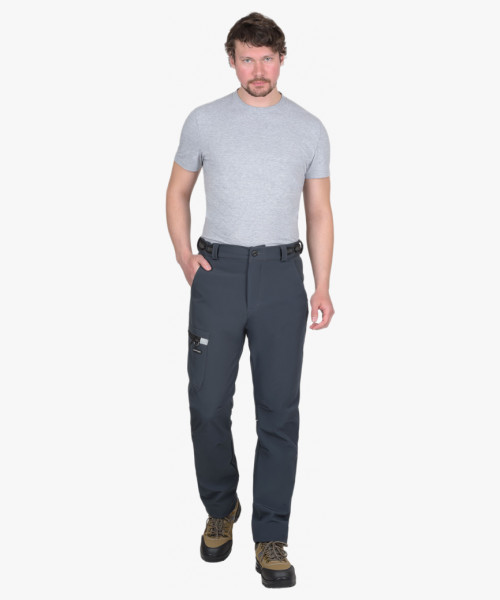 Брюки СИРИУС-СПЕЙС софтшелл сине-серые