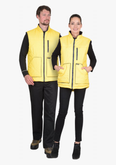 Жилет СИРИУС-ЕВРОПА удлинённый (на подкладке флис синий) желтый