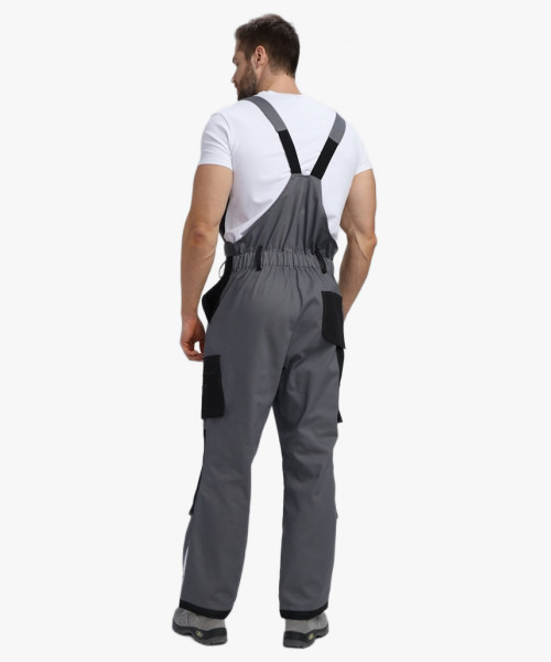 Полукомбинезон Милан NEW CH МВО (тк.Смесовая,270), т.серый/черный