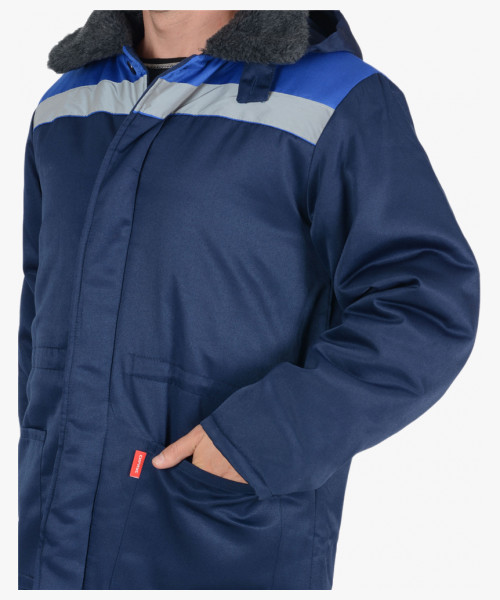 Костюм СИРИУС-БРИГАДИР куртка, брюки, синий с васильковым и СОП