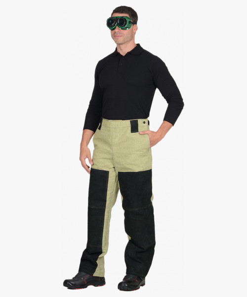 Костюм сварщика: куртка, брюки брезентовый со спилком (2,7 кв.м) тип Б