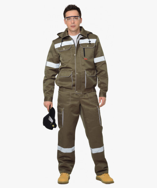 Костюм СИРИУС-ТИТАН куртка, п/к хаки с СОП
