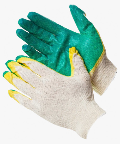 Перчатки ДВОЙНОЙ ОБЛИВ латексом