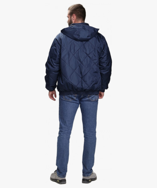 Куртка демисезонная Бомбер-Люкс (тк.Дюспо), т.синий