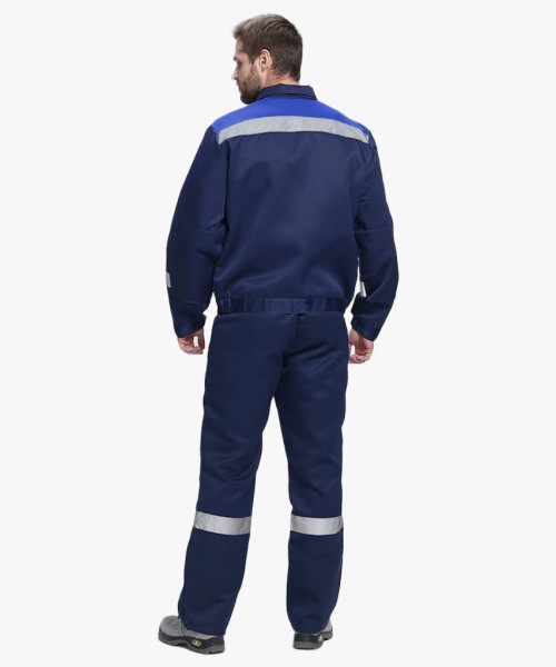 Костюм Лигор-1 СОП К. (тк.Смесовая,210) брюки, т.синий/васильковый