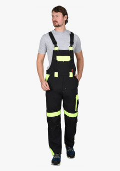 Полукомбинезон СИРИУС-ОНИКС черный с лимонным
