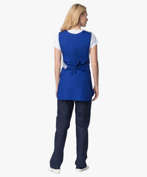 Фартук-сарафан Утро (тк.ТиСи), васильковый/полоска