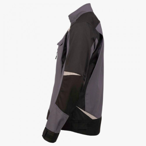 Куртка летняя мужская Brodeks KS202-C, 100% ХБ, цвет графит серый, чёрный