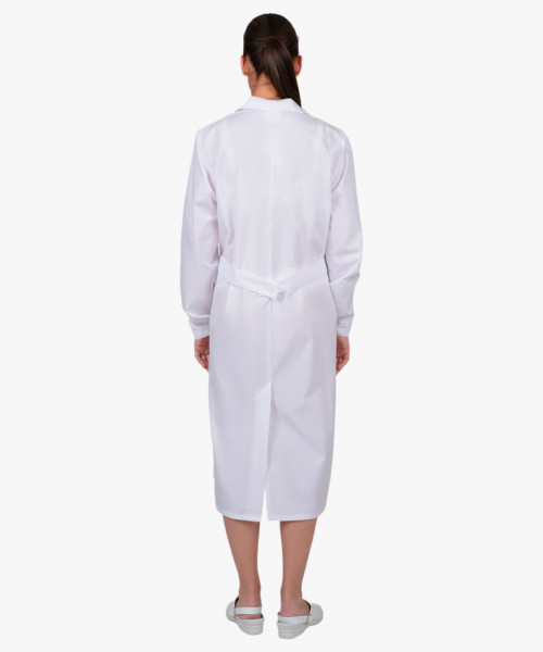 Халат женский с рельефами белый