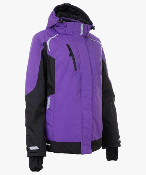 Куртка женская зимняя KW 208, цвет фиолетовый