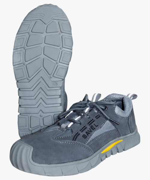 Полуботинки УНИВЕРСАЛ НИТРО, замша (серые), ПКП, Нитрил