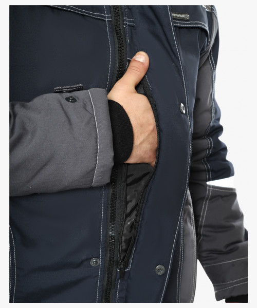 Костюм СИРИУС-ОЗОН куртка, брюки, синий с серым