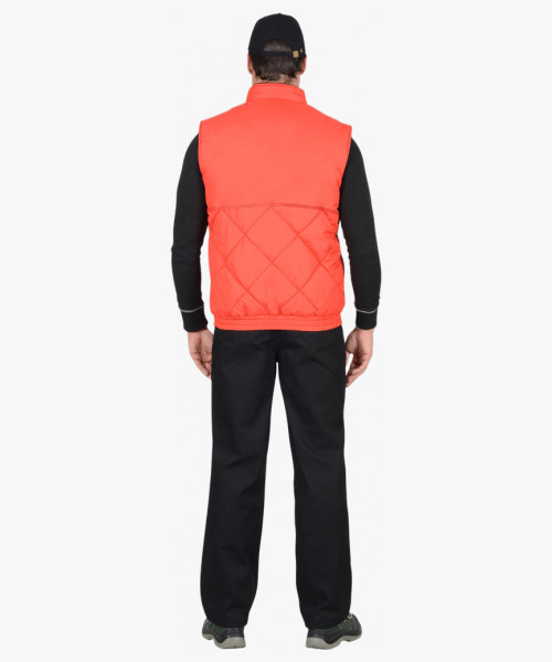 Жилет СИРИУС-ЕВРОПА утепленный красный с флисовой подкладкой