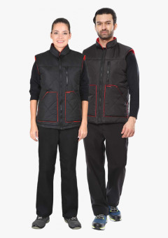 Жилет СИРИУС-ЕВРОПА удлиненный (на подкладке флис) черный