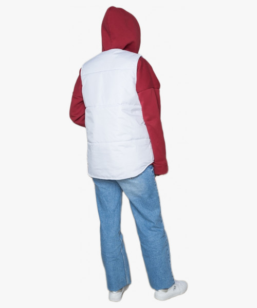 Жилет утепленный Комфорт (Дюспо), белый