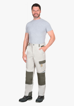 Брюки СИРИУС-КАСПИЙ молочный с оливой и песочным и СОП