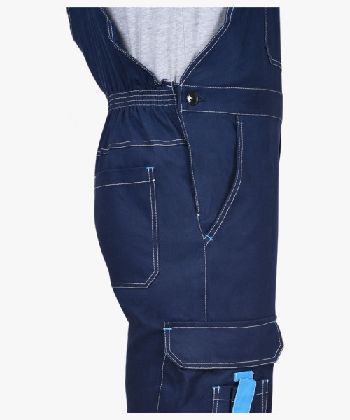 Костюм СИРИУС-ДЖЕТ куртка, полукомбинезон синий с голубым тк. мех. стрейч с ВО