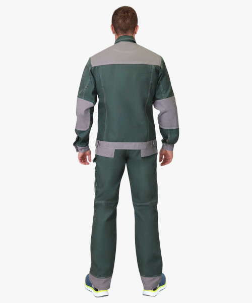 Костюм СИРИУС-ВЕСТ-ВОРК куртка, п/к зеленый со ср.серым