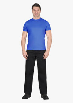 Футболка васильковая СИРИУС-СТАНДАРТ 160г/м2 в уп.100 шт. за шт.