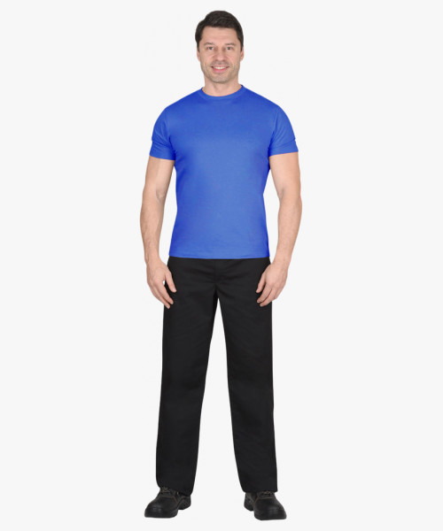 Футболка васильковая СИРИУС-СТАНДАРТ 160г/м2 в уп.100 шт. за шт.