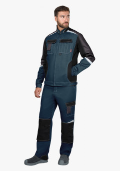 Куртка мужская летняя СИРИУС-КАСПИЙ морена с черным, тёмно-серым и СОП