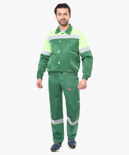 Костюм СИРИУС-ЛЕГИОНЕР куртк. , брюки зелёный с лимонным и СОП