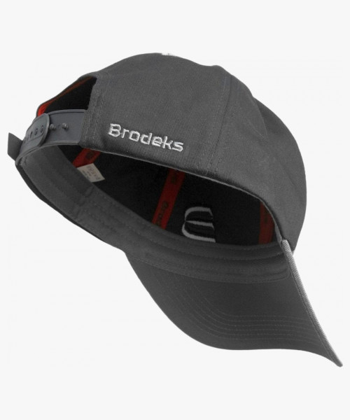 Бейсболка Brodeks KM130, цвет серый, чёрный